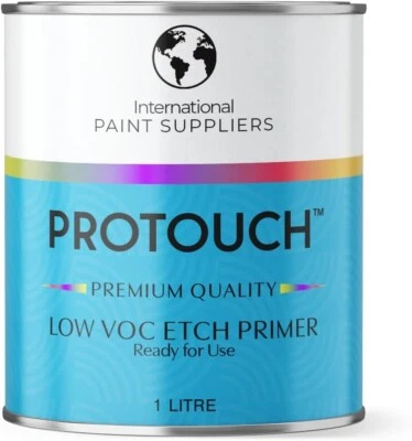PROTOUCH Acid Etch Low VOC Light Grey Primer 1L - Use On Aluminium & Bare Metals