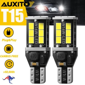 W16W 921 912 LED Reverse Backup Bulb Light 6500K 2400LM Super White T15 CANBUS - Picture 1 of 11