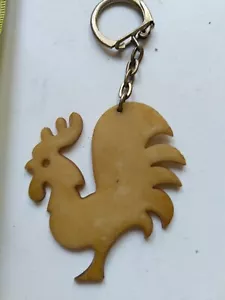 Vintage Original Key Ring chicken rooster farm animal 70,s 80,s old rare  - Picture 1 of 6