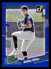 2023 Donruss Holo Blue #41 Bobby Miller Dodgers Rated Prospect