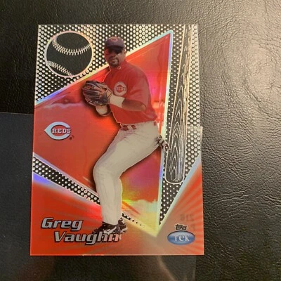 C40c  1999 Topps Tek #21b Greg Vaughn Cincinnati Reds￼￼￼,￼pattern￼ 18 - Image 1 of 2