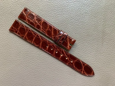 Pulseira de relógio marrom couro genuíno pele tamanho personalizado 15 16 17 18 19 20 2122mm - Imagem 1 de 4