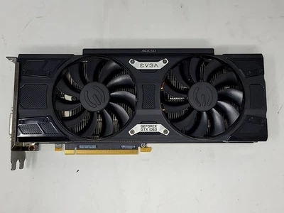 EVGA NVIDIA GEFORCE GTX 1060 06G-P4-6267-KR Video Card PCIE 3* DP HDMI VGA - Image 1 of 4