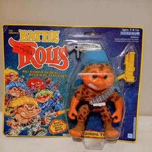 Battle Trolls General Troll Retro 90's Toy Figure Hasbro sealed on card - Picture 1 of 8