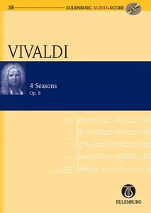 Study Score for Vivaldi The Four Seasons Op 8 Orchestra Sheet Music Book & CD - Picture 1 of 1