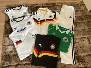 Adidas Originals DFB Fanpaket 7 tlg Gr. M/L Jacke Hose Shirts Weiß Schwarz Grün - Bild 1 von 13
