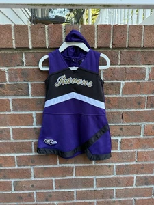 NFL Ravens Baltimore Fútbol Animadora Vestido Disfraz Talla 2T - Imagen 1 de 4