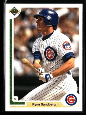 Ryne Sandberg 1991 cubierta superior #132 Chicago Cubs Foto 1 de 2