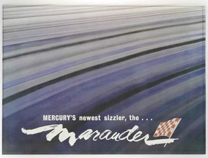 Lincoln Mercury Marauder 1963 nuevo en stock concesionario folleto de anuncios de auto clásico - Imagen 1 de 3