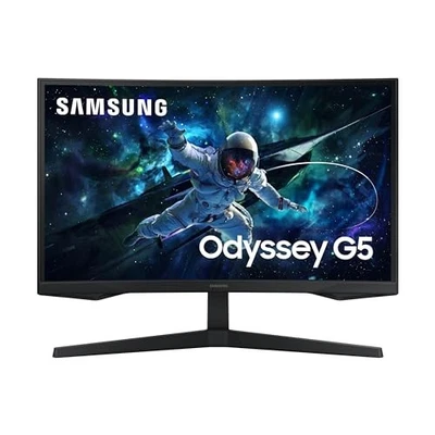 SAMSUNG 27" QHD 1000R CURVED MONITOR 1MS(MPRT) HDR 165HZ LS27CG552ENXZA - BLACK - Image 1 of 4