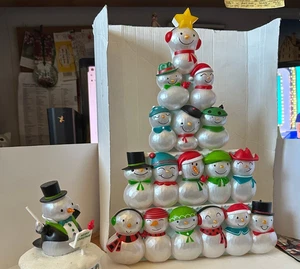 2014 Hallmark Weihnachtskonzert Schneemänner 4-teiliges Set getestet funktioniert super EUC - Bild 1 von 1