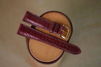 Pulseira Ulysse Nardin bordô vermelha feita à mão tamanho 20/16 (ou qualquer tamanho) - Imagem 1 de 4