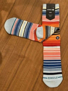 Calcetines informales Stance adultos multicolores de algodón a rayas de color L 9-13 - Imagen 1 de 9