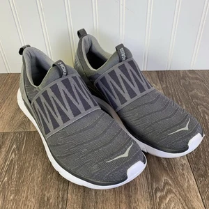 Zapatilla deportiva para correr Hoka One HUPANA sin cordones talla 8 gris para mujer - Imagen 1 de 11