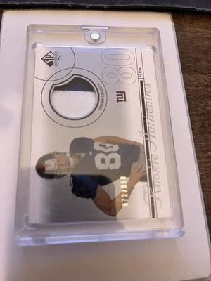 2002 SP Authentic - Rookie Authentics Jeremy Shockey #223 /850 (MEM, RC) - Image 1 of 2