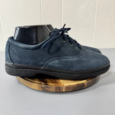Zapatos para mujer Easy Spirit con cordones informales cómodos para caminar azul gamuza talla 8,5 B Foto 1 de 4