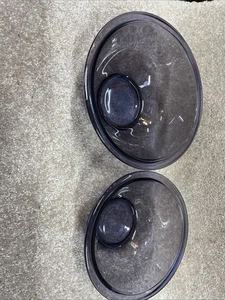 2er Set Vintage Pyrex lila Amethyst Glas verschachtelte Rührschüsseln 322 und 323 - Bild 1 von 3