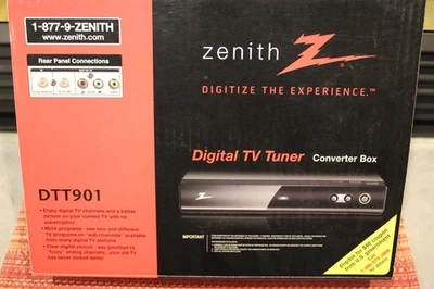 Zenith DTT901 цифровой ТВ-тюнер конвертер коробка с дистанционными кабелями инструкция manu - Изображение 1 из 4