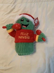 Holiday Time animierter Kaktus Plüsch tanzend 11 Zoll Feliz Navidad  - Bild 1 von 5