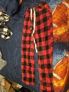 Forina Kids Black And Red Plaid Pajamas Pants Xtra  Large - Picture 1 of 3