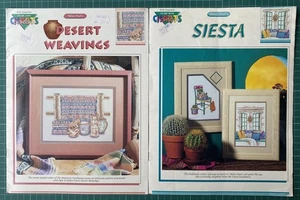 Helen Paul - Color Charts - Desert Weavings & Siesta - Cross Stitch Patterns x2 - Picture 1 of 7