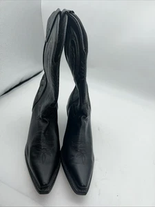Stivali western LAREDO Lea Vamp Fox 5730 da donna in pelle nera cowgirl 10 M, nuovi senza scatola** - Foto 1 di 7