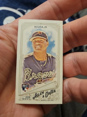 2018 Topps Allen & Ginter Mini Ronald Acuna Jr #207 Rookie RC - Image 1 of 3