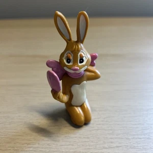 Vintage 1994 Cadbury Caramel Bunny PVC Figure Collectible look in mirror retro - Picture 1 of 6