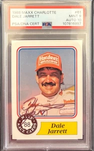 1988 Maxx Racing - Dale Jarrett #61 (RC) Rookie HOF Auto PSA 9 Auto 10 POP 3 - Picture 1 of 3
