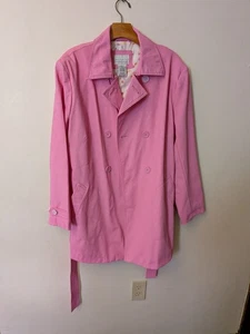 Vintage WHITE STAG Womens  Pink Rain Coat Plus Sz 1x Nwot - Picture 1 of 3