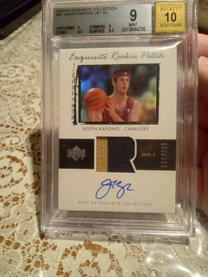 Ultra Rare Kapono Exquisite Rookie Patch Auto High Grade Beckett 9, Auto 10. - Image 1 of 1