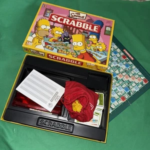 The Simpsons Scrabble Board Game by Mattel 100% Complete In Box - Picture 1 of 7