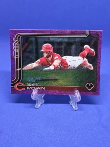 2025 Topps Series 2 Matt Mclain Pink Holo Foil Parallel Reds - Bild 1 von 2