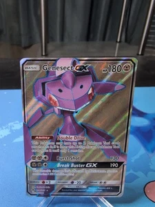 Genesect GX - 204/214 - Pokemon Lost Thunder Sun & Moon Full Art Rare Card NM - Picture 1 of 2