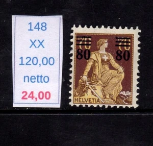 Suiza Helvetia 1915 Sello Sobreimpresionado 80 C Sobre 70 - Imagen 1 de 2