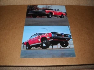 Vintage Drag Racing 1969 Sox & Martin Barracuda & Road Runner Postkarte neuwertig! - Bild 1 von 2