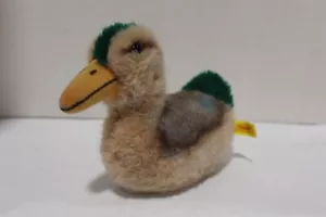 Steiff Tulla Squeaker Mallard Duck 3205/15 8" vintage - Foto 1 di 7