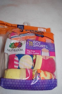Girls Panties 11 PAIR BOYSHORTS Pink Yellow Orange 100% COTTON Size 4 - Picture 1 of 1
