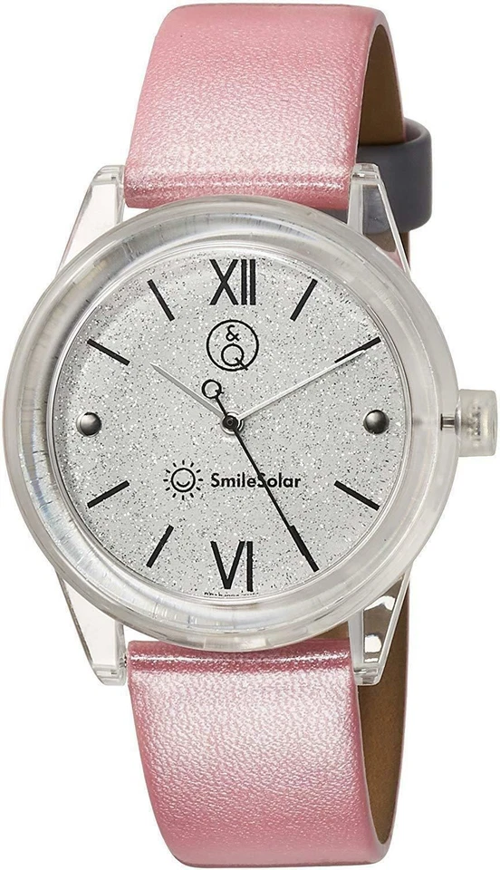CITIZEN Q&Q SmileSolar Series 005 RP18-004 Pink Solor Women's Watch polyurethane