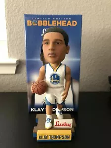 Golden State Warriors 2013 Klay Thompson SGA bobblehead bobble 02/20 NIB "Lucky" - Picture 1 of 2