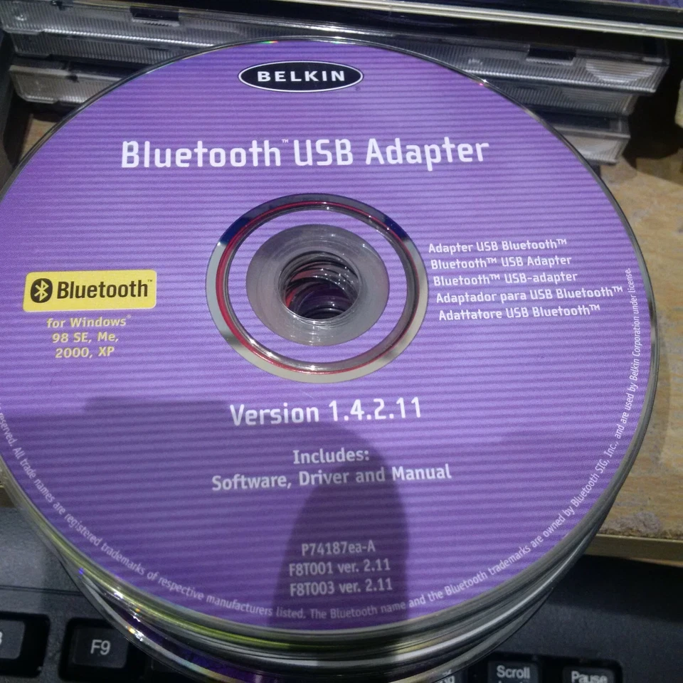 BELKIN - BLUETOOTH USB ADAPTER - Software CD-Rom 2003 - P74187ea-A - Image 1 of 1