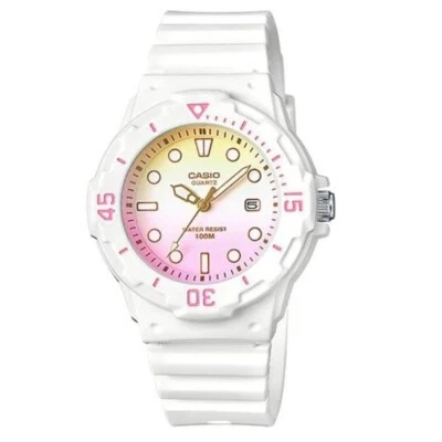 Casio Ladies Analogs Sport 100m WR Watch LRW-200H-4E2VDR WHITE Yellowish Pink - image 1 of 2