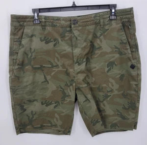 Ripcurl Shorts Mens 40 Green Camo Flat Front Casual Outdoor Bermuda Skater - Picture 1 of 9