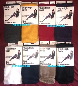 Vintage American Apparel Thigh High Socks Striped Solid Over The Knee Sold Out - Picture 1 of 11