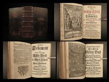 1771 Martin Luther BIBLE German Biblia Apocrypha Hymns Schmidt Kerstener Family