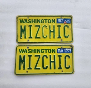 Washington Specialty Personalized Vanity License Plates MIZCHIC - Picture 1 of 1