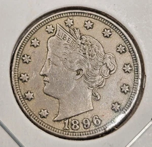 1896 Liberty Head "V" Nickel | CHOICE EXTRA FINE (XF+) - Picture 1 of 2