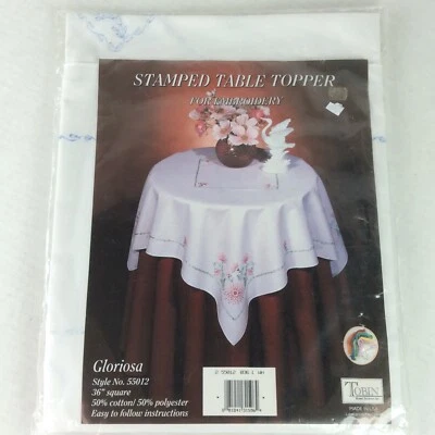 Tobin Stamped Table Topper Gloriosa 36" Square Style #55012  - Image 1 of 4