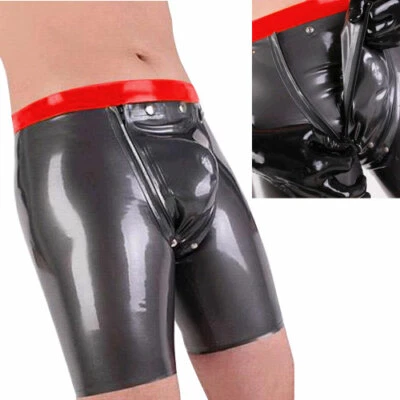 LATEX COOL Latex Rubber Boxer Shorts Fashion Sexy Cool Short Pants 100% Gummi Hosen S-XXL