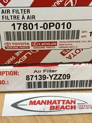 Juego de filtros de aire y cabina originales TACOMA v6 2005-2015 4,0 l 1GRFE OEM Foto 1 de 4